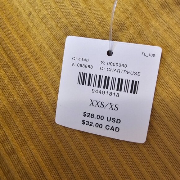 Yellow by Anthropologie Women's The Reegan Seamless Ribbed Cropped Tank Top - Picture 5 of 6